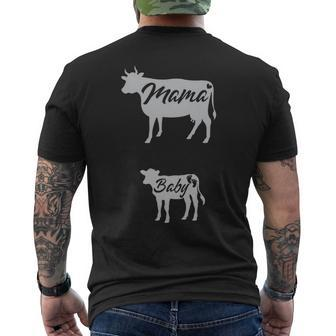 Cows Pregnancy Baby Announcement Women Men's T-shirt Back Print | Mazezy