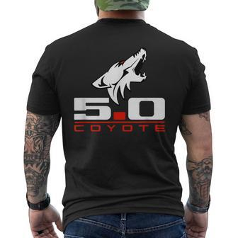 Coyote 50 Race Drag Gt Lx Street Rod Hot Rod Men's T-shirt Back Print - Monsterry