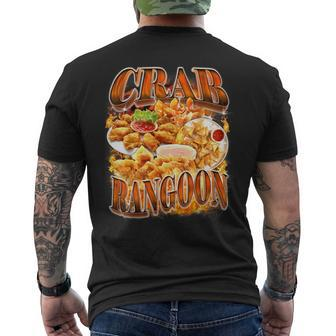 Crab Rangoon Meme Bootleg Rap Style 90S Vintage 1990S Men's T-shirt Back Print | Mazezy AU