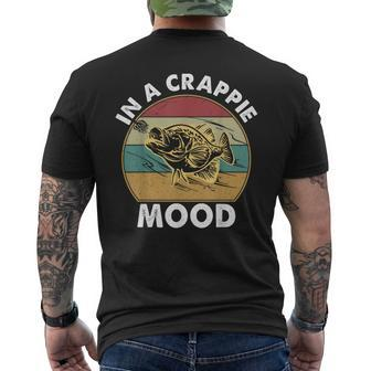 Crappie Fishing In A Crappie Mood Bass Dad Men Men's T-shirt Back Print - Thegiftio UK