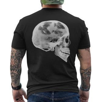 Crappie Fishing Skull Crappie State Of Mind Men's T-shirt Back Print - Monsterry