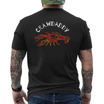 Crawdaddy Dad Tee Crawfish Boil Mens Back Print T-shirt | Mazezy