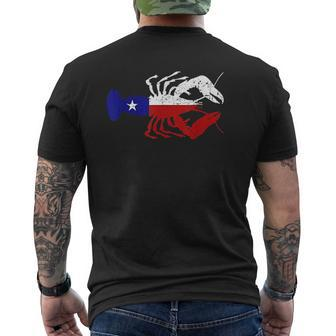 Crawfish Texas Seafood Shellfish Lone Star Southern Food Mens Back Print T-shirt - Thegiftio UK