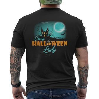 Crazy Halloween Lady Shirt Mens Back Print T-shirt - Thegiftio UK