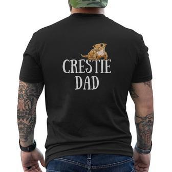 Crested Gecko Crestie Dad Gecko Dad Reptile Lover Mens Back Print T-shirt - Seseable
