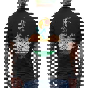 Cricket Drapeau National De L'inde Batter Batsman Sports T-shirt imprimé au dos - Cadeauxyz