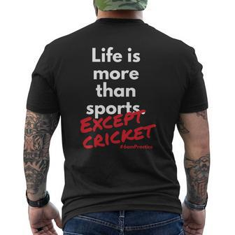 Cricket V Life Mens Back Print T-shirt - Seseable