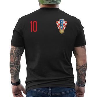 Croatia Soccer Jersey 2022 Croatian Flag Football Team Fan Mens Back Print T-shirt - Thegiftio UK