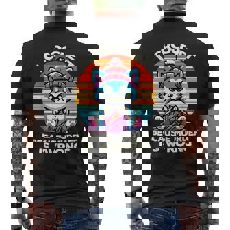 I Crochet Because Murder Is Wrong Pet Men's T-shirt Back Print - Thegiftio UK