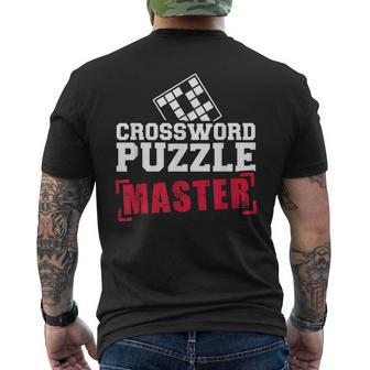 Crossword Puzzle Master Men's T-shirt Back Print - Monsterry