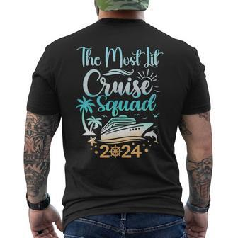 Cruise Birthday 2024 Squad Cruise 2024 Matching Cruise Men's T-shirt Back Print | Mazezy