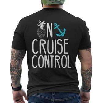 On Cruise Control Pineapple Men's T-shirt Back Print - Monsterry