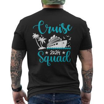 Cruise Squad 2024 Family Matching Vacation Group Trip Party Men's T-shirt Back Print - Seseable