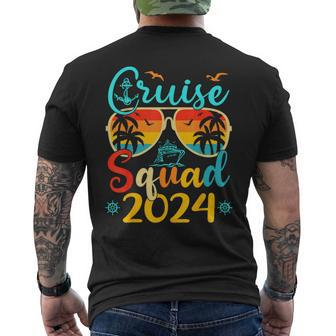 Cruise Squad 2024 Summer Vacation Matching Family Cruise Men's T-shirt Back Print | Mazezy