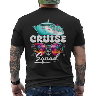 Cruise Squad Family Vacation Friends Matching Group Getaway Men's T-shirt Back Print | Mazezy