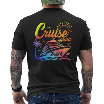 Cruise Squad My First Cruise 2024 Vacation Matching Family Men's T-shirt Back Print | Mazezy