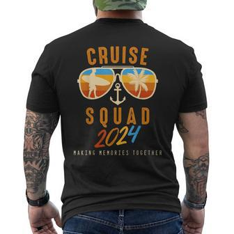 Cruise Squad Vacation Trip 2024 Matching Group Men's T-shirt Back Print - Seseable