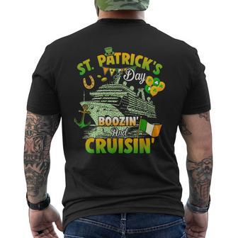 Cruisin And Boozin 2024 St Patrick Day Matching Family Men's T-shirt Back Print | Mazezy