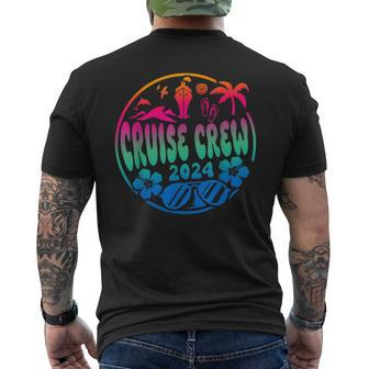 Cruisin Crew 2024 Cruise Family Friends Vacation Matching Men's T-shirt Back Print - Seseable