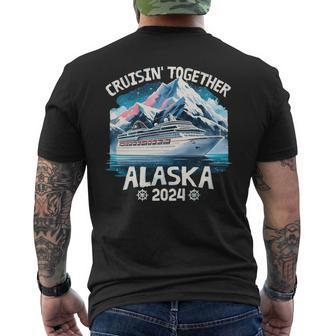 Cruisin Together Alaska 2024 Family Friend Alaska Cruise Men's T-shirt Back Print - Seseable