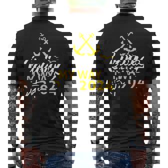 Cruising My Way Into 2024 New Year 2024 Cruise Apparel Men's T-shirt Back Print | Mazezy
