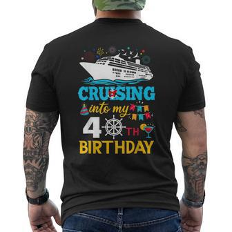 Cruising Into My 40 Year Old Birthday Party 40Th B-Day Men's T-shirt Back Print - Seseable