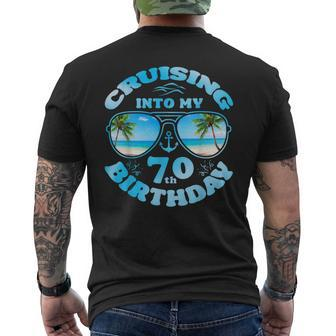 Cruising Into My 70Th Birthday-70Th Birthday Cruise 2024 Men's T-shirt Back Print | Mazezy UK