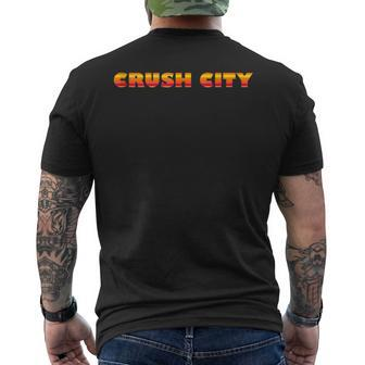 Crush City Houston Signature Orange Stripes Men's T-shirt Back Print - Monsterry AU