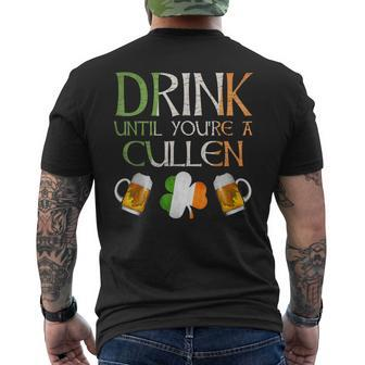 Cullen Family Name For Proud Irish From Ireland Men's T-shirt Back Print - Seseable