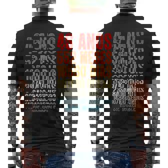 Cumpleaños Feliz 46 Años Feliz 46 Años Regalos Originales Camiseta Hombre Estampado Espalda - Regaloses