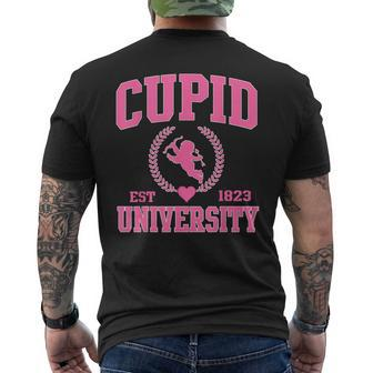 Cupid University Cute Valentine's Day Xoxo Men's T-shirt Back Print - Monsterry AU