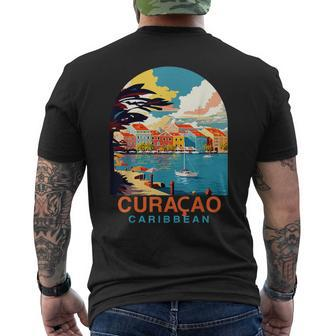 Curacao Travel Summer Vacation Curacao Caribbean Islands Men's T-shirt Back Print - Monsterry AU