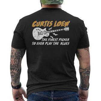 Curtis Loew The Finest Picker To Ever Play The Blues Men's T-shirt Back Print - Monsterry AU