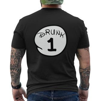 Custom Drunk 1 2 3 4 5 Personalize Mens Back Print T-shirt - Thegiftio UK