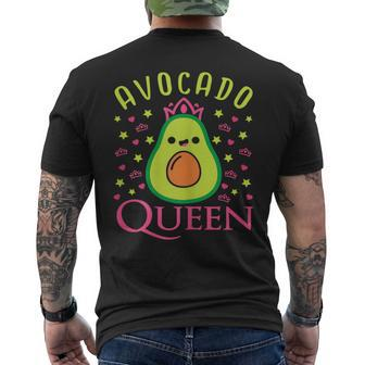 Cute Avocado Queen Vegan Heart T-Shirt mit Rückendruck - Seseable