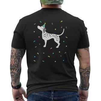 Cute Dalmatian Dog Dad Mens Back Print T-shirt | Mazezy AU