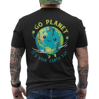 Cute Earth Day 2024 Men's T-shirt Back Print | Mazezy DE