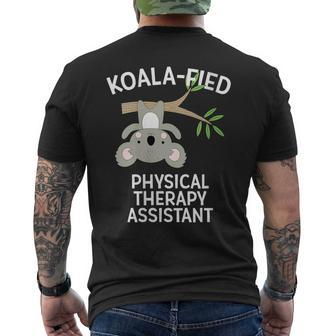 Cute Koala Physical Therapy Assistant Pt Pta Pun Men's T-shirt Back Print - Monsterry DE