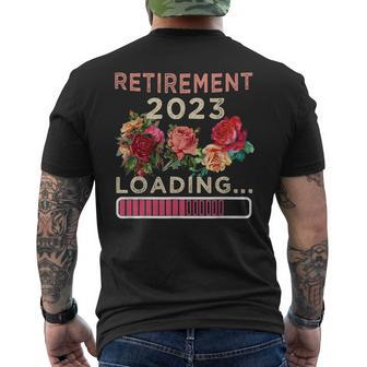 Cute Retirement 2023 Loading Retired Countdown Retiring Men's T-shirt Back Print - Monsterry UK