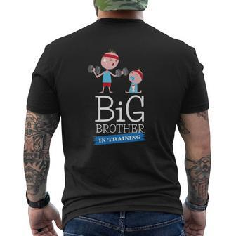 Cute Toddler Big Brother In Training For Boys Mens Back Print T-shirt | Mazezy