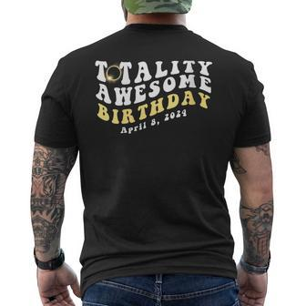 Cute Total Solar Eclipse April 8 2024 Totality Birthday Men's T-shirt Back Print - Monsterry CA
