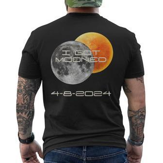 Cute Totality Solar Eclipse 2024 I Got Mooned April 8Th 2024 Men's T-shirt Back Print - Seseable