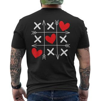 Cute Valentines Day Heart Men's T-shirt Back Print - Monsterry AU