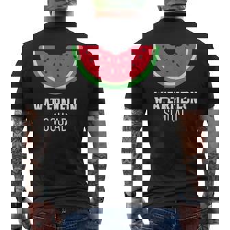 Cute Watermelon Squad Apparel Fruit Lover Matching Group Men's T-shirt Back Print - Thegiftio UK