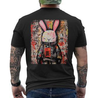 Cyberpunk Japanese Futuristic Rabbit Samurei Men's T-shirt Back Print - Thegiftio UK