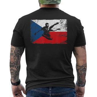 Czech Flag Football Jersey T-Shirt mit Rückendruck - Geschenkecke