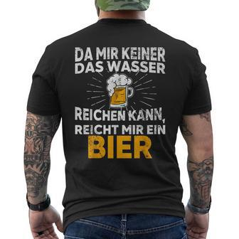 Da Mir Keiner Das Wasser Reichen Kann, Bier Kurzärmliges Herren-T-Kurzärmliges Herren-T-Shirt in Schwarz - Seseable