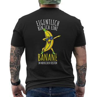 Dabbing Banane Kostüm Junge Banane T-Shirt mit Rückendruck - Seseable