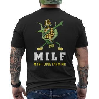 Dabbing Corn Cob Farmer Man I Love Farming Men's T-shirt Back Print | Mazezy