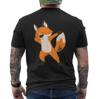 Dabbing Fox Wildlife Animal Lover Zookeeper Men's T-shirt Back Print - Monsterry UK